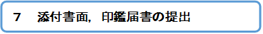 添付書面，印鑑届書の提出