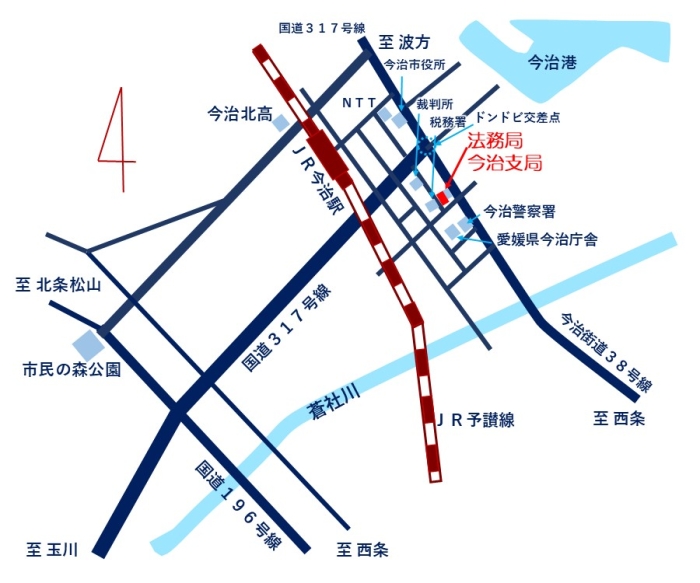 今治支局案内図