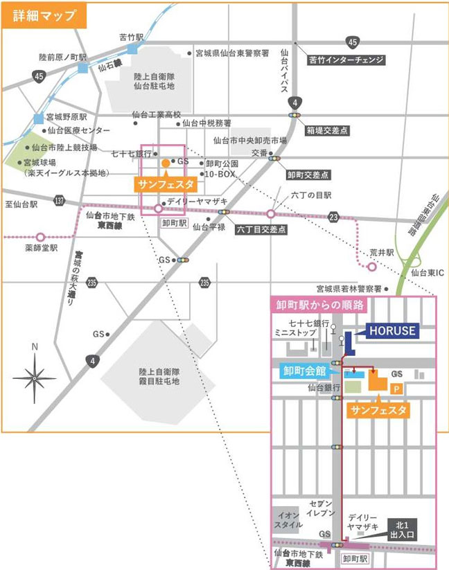 筆記試験会場案内図